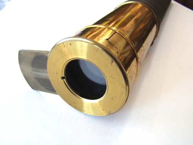 An Outstanding 19th century single-draw Telescope signed "Made by Bardou of Paris for Riggs and Brother, Philadelphia" circa 1850-1870